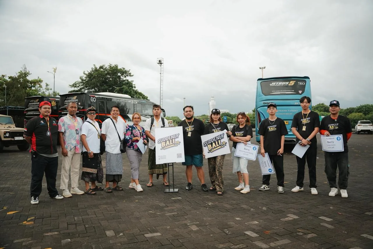 Our team welcoming a group of guests